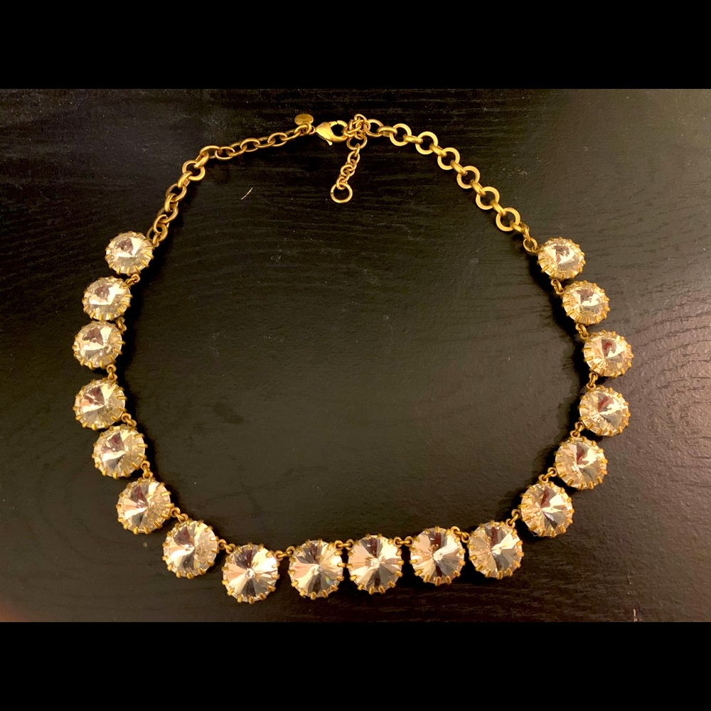 NWOT J. Crew clear stone necklace ✨